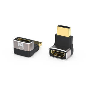 Переходник HDMI (мама-папа) угловой вверх V2.1 (20183129) - Продажа и ремонт компьютерной техники "БАЙТ"