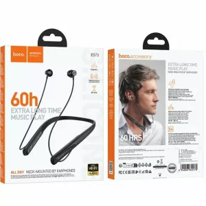 Bluetooth-гарнитура HOCO ES73, BT 5.4 400mAh,с шейным ободком - Продажа и ремонт компьютерной техники "БАЙТ"