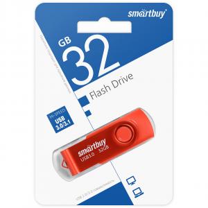 Флеш диск 32GB SmartBuy Twist Red, USB 3.0 SB032GB3TWR - Продажа и ремонт компьютерной техники "БАЙТ"