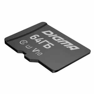 Флеш карта microSDXC 64GB Digma CARD10 V10 + adapter DGFCA064A01 - Продажа и ремонт компьютерной техники "БАЙТ"