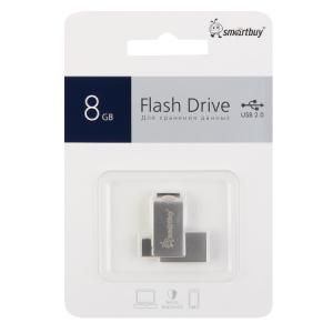 Флеш-накопитель 8 Gb Smartbuy MC25 USB 3.0/3.1 + USB-C, металл - Продажа и ремонт компьютерной техники "БАЙТ"