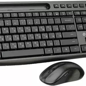 Клавиатура + мышь Оклик S275W клав:черный мышь:черный USB беспроводная slim Multimedia - Продажа и ремонт компьютерной техники "БАЙТ"