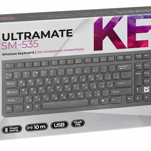 Клавиатура беспроводная Defender UltraMate SM-535 RU черный - Продажа и ремонт компьютерной техники "БАЙТ"