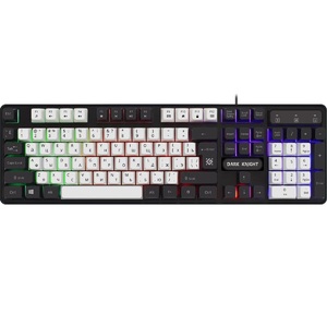 Клавиатура игровая Defender Dark Knight GK-077 RU USB (Бело-Черный) подсветка - Продажа и ремонт компьютерной техники "БАЙТ"