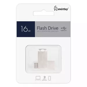 USB флеш накопитель 16 Gb SmartBuy MC25 Metal Dual - Продажа и ремонт компьютерной техники "БАЙТ"