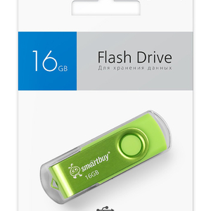 USB флеш накопитель 16 Gb SmartBuy Twist Acid Green - Продажа и ремонт компьютерной техники "БАЙТ"