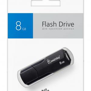 USB флеш накопитель 8 Gb SmartBuy CLUE Black - Продажа и ремонт компьютерной техники "БАЙТ"