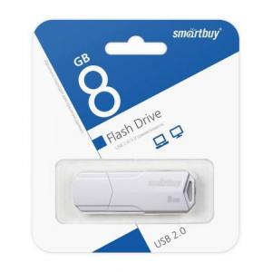 USB флеш накопитель 8 Gb SmartBuy CLUE White - Продажа и ремонт компьютерной техники "БАЙТ"