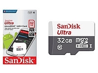 Флеш карта microSDHC 32Gb SanDisk Ultra Class10 (SDSQUNR-032G-GN3MN)без адаптера - Продажа и ремонт компьютерной техники "БАЙТ"