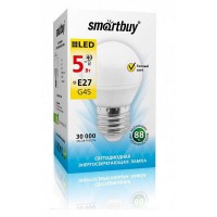 Лампа светодиодная Smartbuy шар С45 E27 5W (400Lm) 3000K теплый свет - Продажа и ремонт компьютерной техники "БАЙТ"