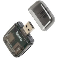 Устройство чтения карт памяти USB2.0 Buro BU-CR-110 черный - Продажа и ремонт компьютерной техники "БАЙТ"