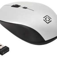 Мышь Оклик 565MW glossy черный/серебристый оптическая (1600dpi) беспроводная USB для ноутбука (4but) - Продажа и ремонт компьютерной техники "БАЙТ"