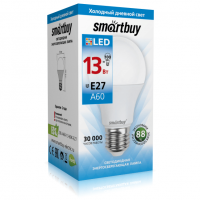 Лампа светодиодная Smartbuy ЛОН А60 E27 13W (1040Lm) 6000K холодный дневной свет - Продажа и ремонт компьютерной техники "БАЙТ"