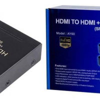 Конвертер переходник HDMI(мама) - HDMI(мама) + RCA(мама) + Toslink (мама) 20102692 - Продажа и ремонт компьютерной техники "БАЙТ"