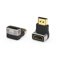 Переходник  HDMI (мама-папа) угловой вниз V2.1 (20183128) - Продажа и ремонт компьютерной техники "БАЙТ"