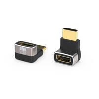 Переходник  HDMI (мама-папа) угловой вверх V2.1 (20183129) - Продажа и ремонт компьютерной техники "БАЙТ"