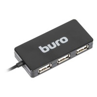 Разветвитель USB 2.0 BURO BU-HUB4-U2.0 Slim 4 порта - Продажа и ремонт компьютерной техники "БАЙТ"