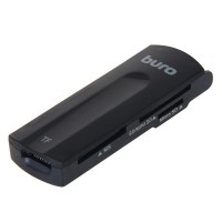 Устройство чтения карт памяти USB2.0 Buro BU-CR-108 черный - Продажа и ремонт компьютерной техники "БАЙТ"