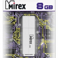 Флеш диск 8GB Mirex, Line White - Продажа и ремонт компьютерной техники "БАЙТ"