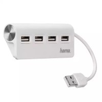 Разветвитель USB 2.0 Hama TopSide(12178) портов:4 белый - Продажа и ремонт компьютерной техники "БАЙТ"