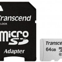 Флеш-картаTranscend <TS64GUSD300S-A> UHS-I microSD 64Gb 300S Class10+Adapter - Продажа и ремонт компьютерной техники "БАЙТ"