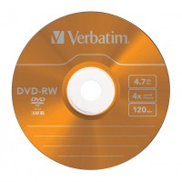 Диск DVD+/-RW Verbatim   4.7Gb  4x, 1шт - Продажа и ремонт компьютерной техники "БАЙТ"