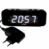 Часы настольные  VST-738-6, белые, питание от USB - Продажа и ремонт компьютерной техники "БАЙТ"