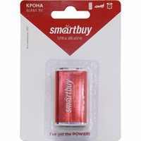 Э/п  Smartbuy F22 типа "Крона" 6LR61-BL 9v, на блистере, алкалиновая - Продажа и ремонт компьютерной техники "БАЙТ"