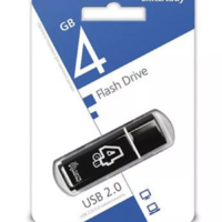 Флеш диск 4GB USB 2.0 Smartbuy Glossy Black (SB4GBGS-K) - Продажа и ремонт компьютерной техники "БАЙТ"