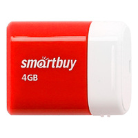 Флеш диск 4GB USB 2.0 Smartbuy Lara Red (SB4GBLara-R) - Продажа и ремонт компьютерной техники "БАЙТ"