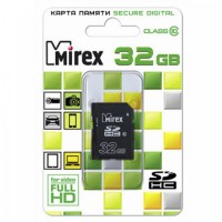 Флеш карта SDHC 32Gb class10 Mirex, без адаптера - Продажа и ремонт компьютерной техники "БАЙТ"