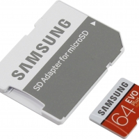 Флеш карта microSDXC 64GB Samsung MB-MC64KA/RU EVO PlusClass 10+адаптер - Продажа и ремонт компьютерной техники "БАЙТ"