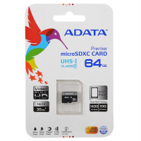 Флеш карта microSDXC A-Data 64GB AUSDX64GUICL10-RA1 + adapter - Продажа и ремонт компьютерной техники "БАЙТ"