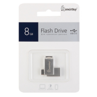 Флеш-накопитель 8 Gb Smartbuy MC25 USB 3.0/3.1 + USB-C, металл - Продажа и ремонт компьютерной техники "БАЙТ"