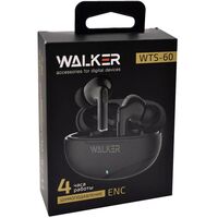 Гарнитура Bluetooth  WALKER WTS-60, BT 5.4, 30/300mAh, ENC шумоподав-е, независимая работа наушников - Продажа и ремонт компьютерной техники "БАЙТ"