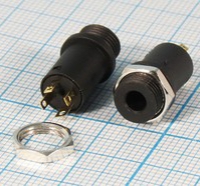 Гнездо 3,5 мм 4-х контак., на кабель Gold 1-087-4G - Продажа и ремонт компьютерной техники "БАЙТ"