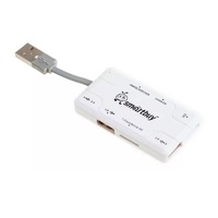 Хаб+Картридер Smartbuy COMBO MASTER USB SBRH-750-W универсальный  White - Продажа и ремонт компьютерной техники "БАЙТ"