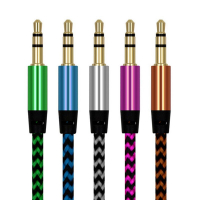 Кабель AUX 3.5 Jack-3.5 Jack, 1.5 м, ткань - Продажа и ремонт компьютерной техники "БАЙТ"
