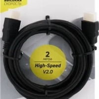 Кабель Axxa (7271) HDMI (v.2.0), черный, 2 метр - Продажа и ремонт компьютерной техники "БАЙТ"