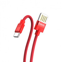 Кабель Hoco U55 DUAL Side USB, Red, for Type-C, 1.2m 3,0A - Продажа и ремонт компьютерной техники "БАЙТ"