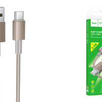 Kабель Hoco X119 USB 2.0 -> Type-C 1.0м 3A, золотой - Продажа и ремонт компьютерной техники "БАЙТ"