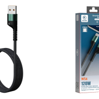 Кабель Mark WS-6 USB - Ligthinig, черный, 3А, 2м - Продажа и ремонт компьютерной техники "БАЙТ"