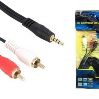 Кабель TRS201 Jack3.5 --> 2RCA  (1.5м) - Продажа и ремонт компьютерной техники "БАЙТ"