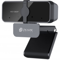Камера Web Оклик OK-C21FH черный 2Mpix (1920x1080) USB2.0 с микрофоном - Продажа и ремонт компьютерной техники "БАЙТ"