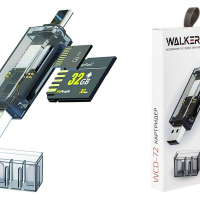 Картридер WALKER WCD-72 SD / microSD,  USB & USB-C - Продажа и ремонт компьютерной техники "БАЙТ"