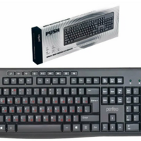 Клавиатура проводная Perfeo Push PF-A4796, gaming, USB черная - Продажа и ремонт компьютерной техники "БАЙТ"