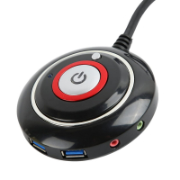 Кнопка включения компьютера, внешняя, механическая, с подсветкой, 2 метра. Черная - Продажа и ремонт компьютерной техники "БАЙТ"