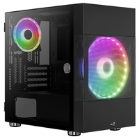 Корпус Aerocool Atomic-G-BK-v1 черный без БП mATX 2x120mm 2x140mm 2xUSB3.0 audio bott PSU ATOMIC-G-B - Продажа и ремонт компьютерной техники "БАЙТ"