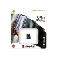 Флеш карта microSDHC 64Gb Class10 Kingston SDCS2/64GB Canvas Select Plus без адаптера - Продажа и ремонт компьютерной техники "БАЙТ"
