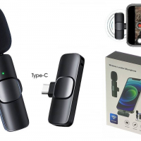 Микрофон петличный ОРБИТА OT-SML02, беспроводной, Type-C - Продажа и ремонт компьютерной техники "БАЙТ"